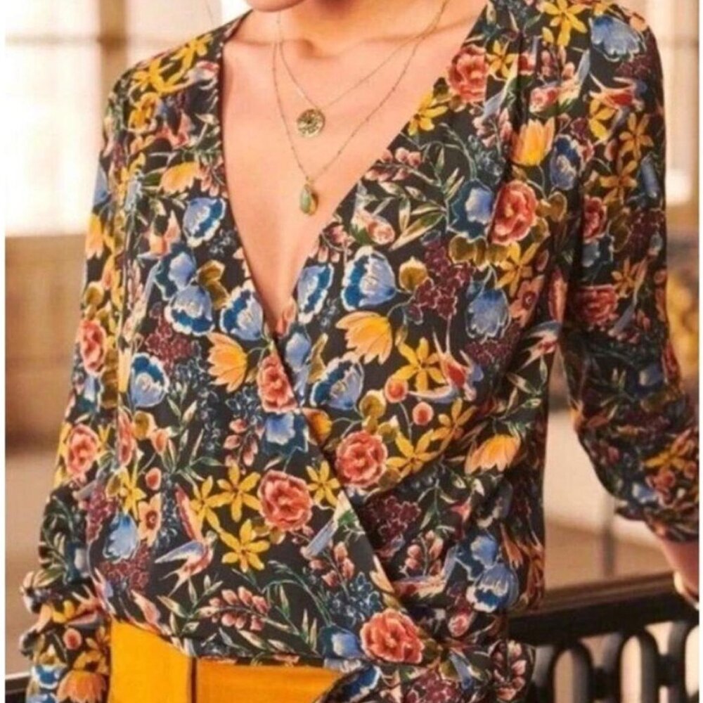 Sezane wrap blouse - will ship tomorrow!